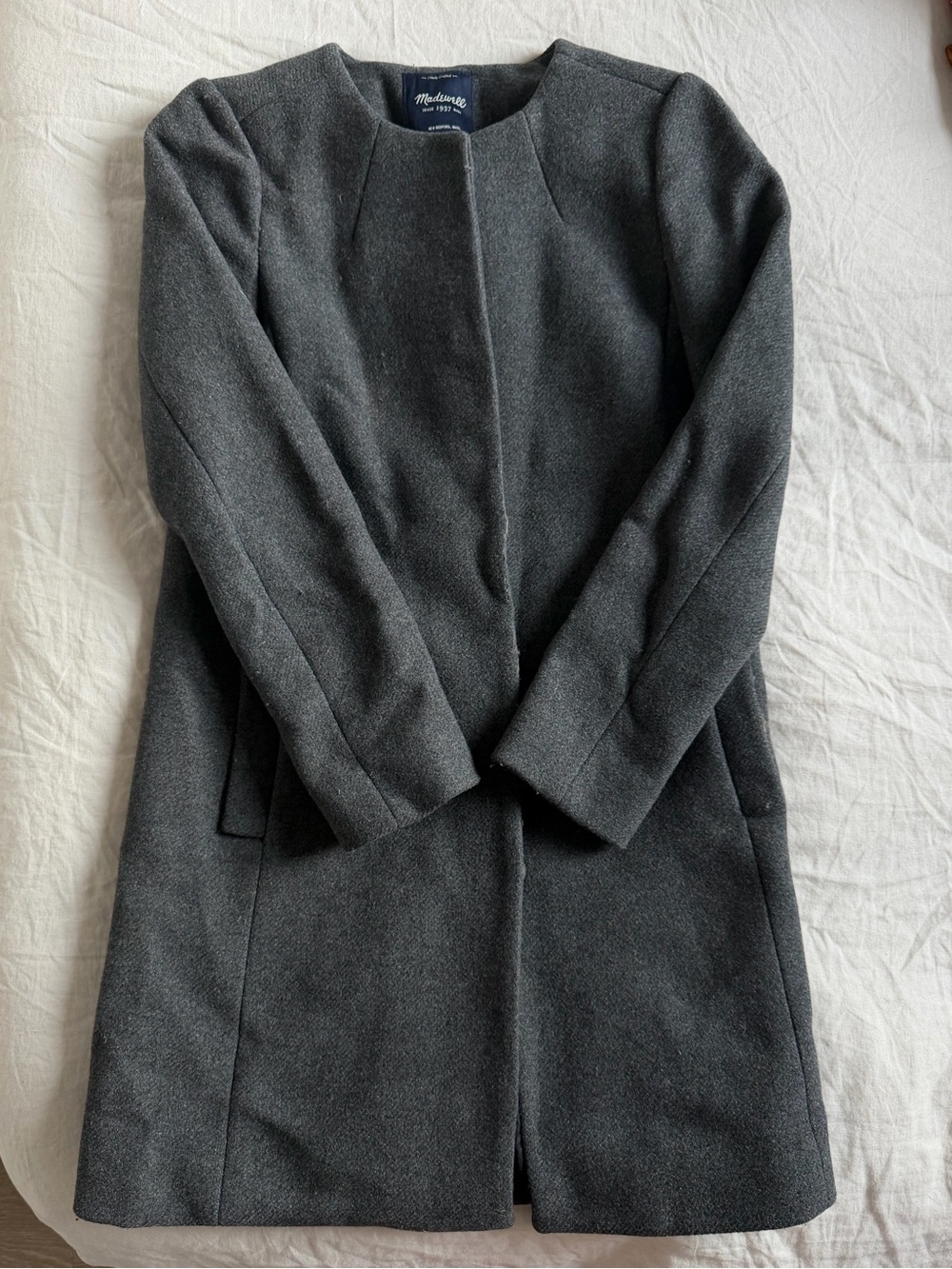 MADEWELL Gray Wool Coat